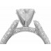 3.50 Ct. TW Round Cut Diamond Engagement Ring with Wedding Band